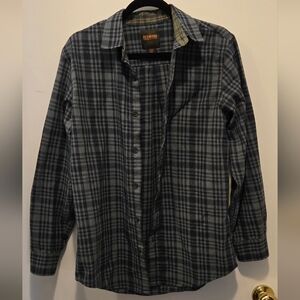 Men's Redmond Clothing Outfitters Blue Plaid Button Down Shirt Soft Sporty Sz M